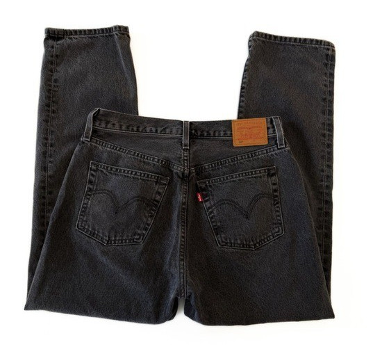 Levi’s Premium 501 Original Fit Women 29 Take A Hint Black Button Fly 27” Inseam