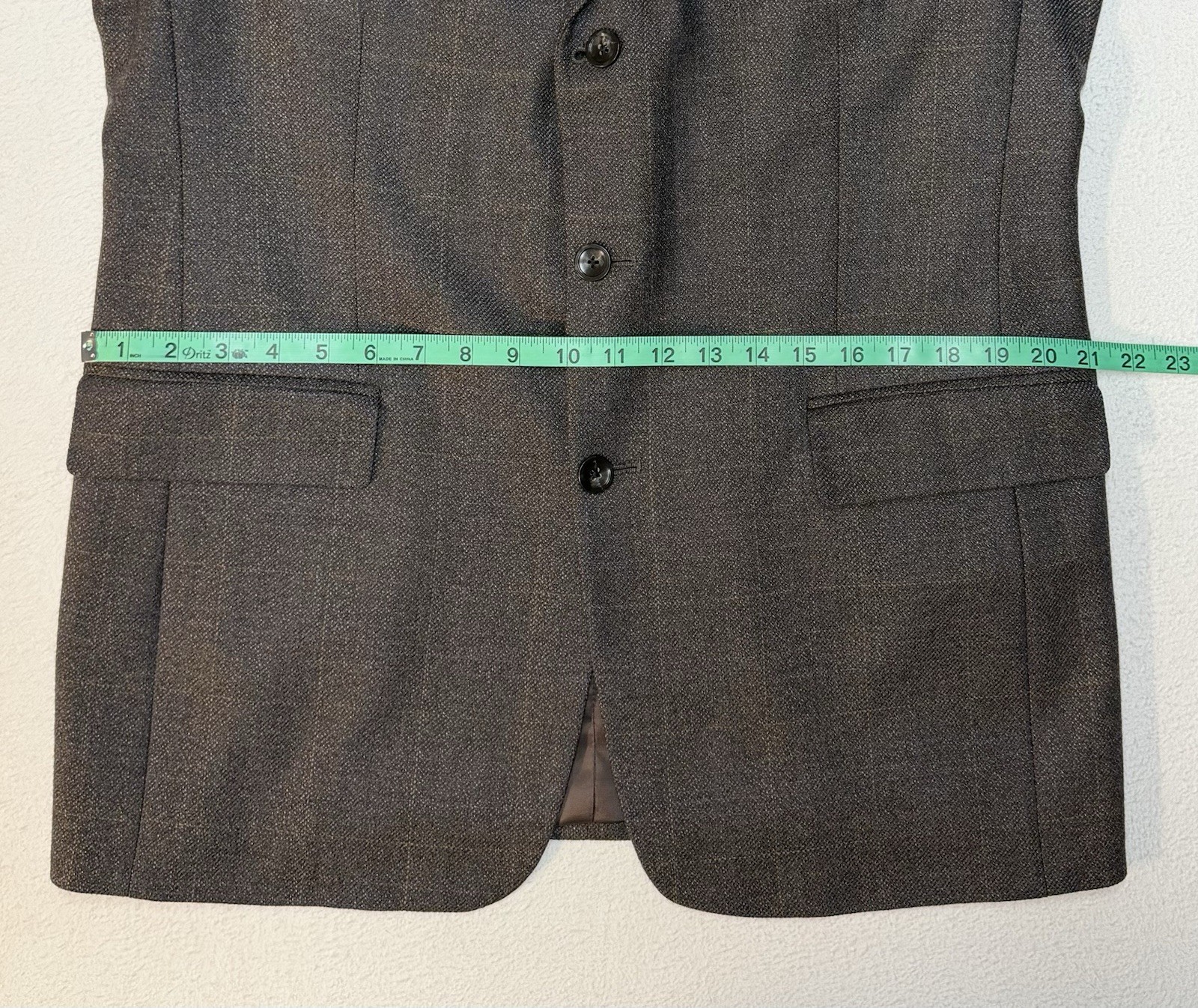 Stafford Executive Blazer Sz 40R Heathered Grays Tweed Wool & Cashmere Blend EUC