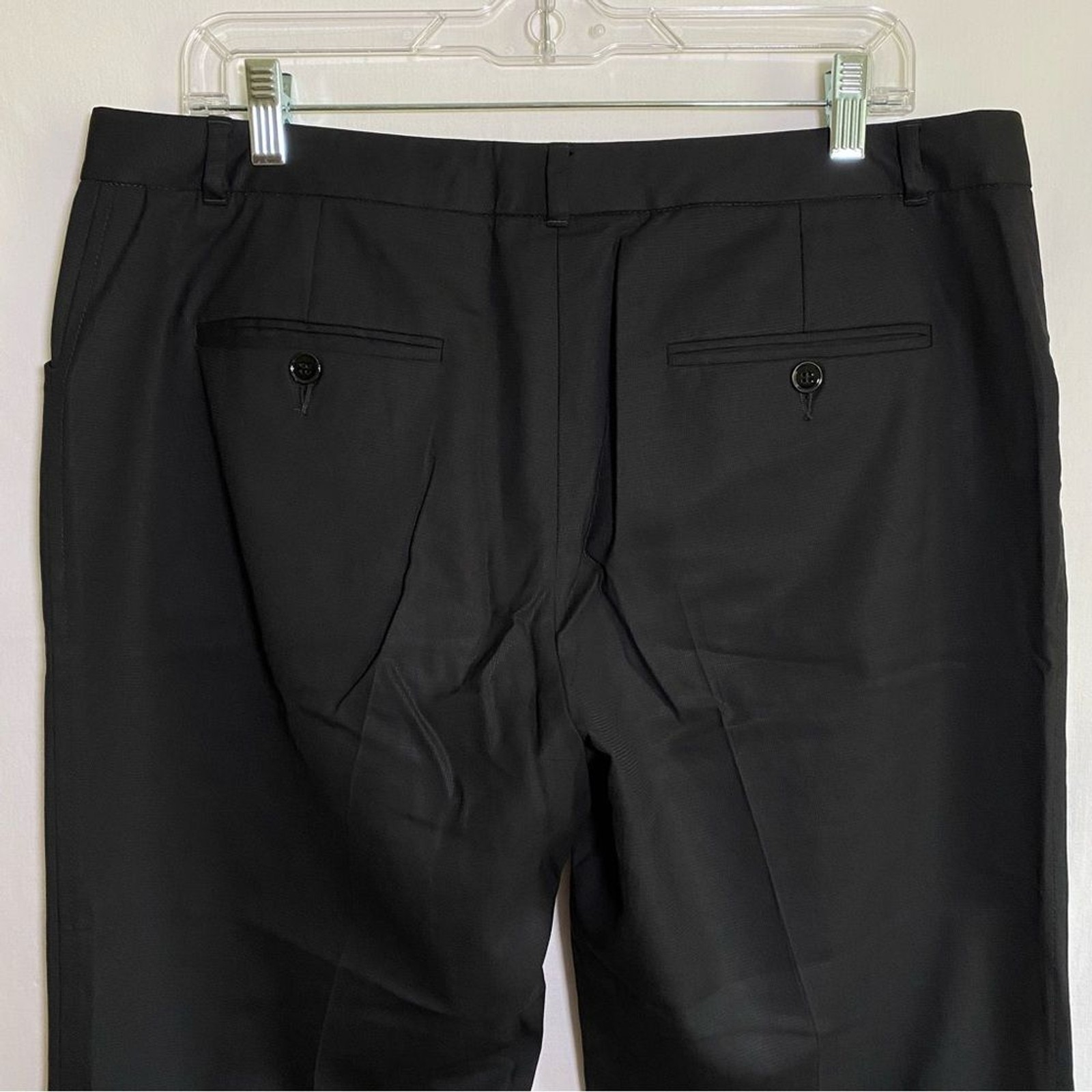 Dolce & Gabbana | Black Wool Dress Pants w Pockets Size 48 Italy/ 38 US Men