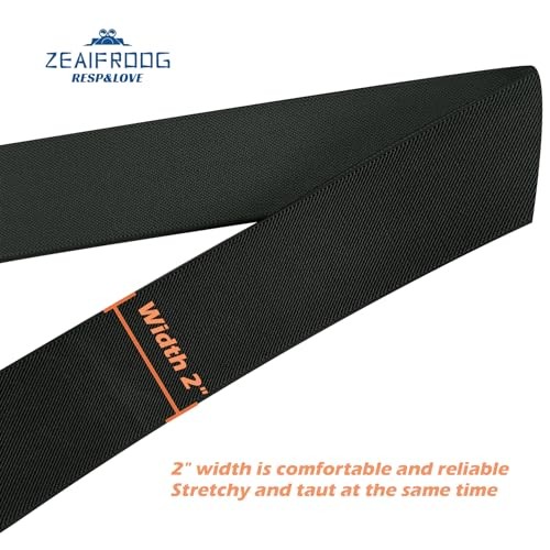 Heavy Duty Mens Suspenders.X-Shaped 2” Wide Strong Clips Suspenders For Black