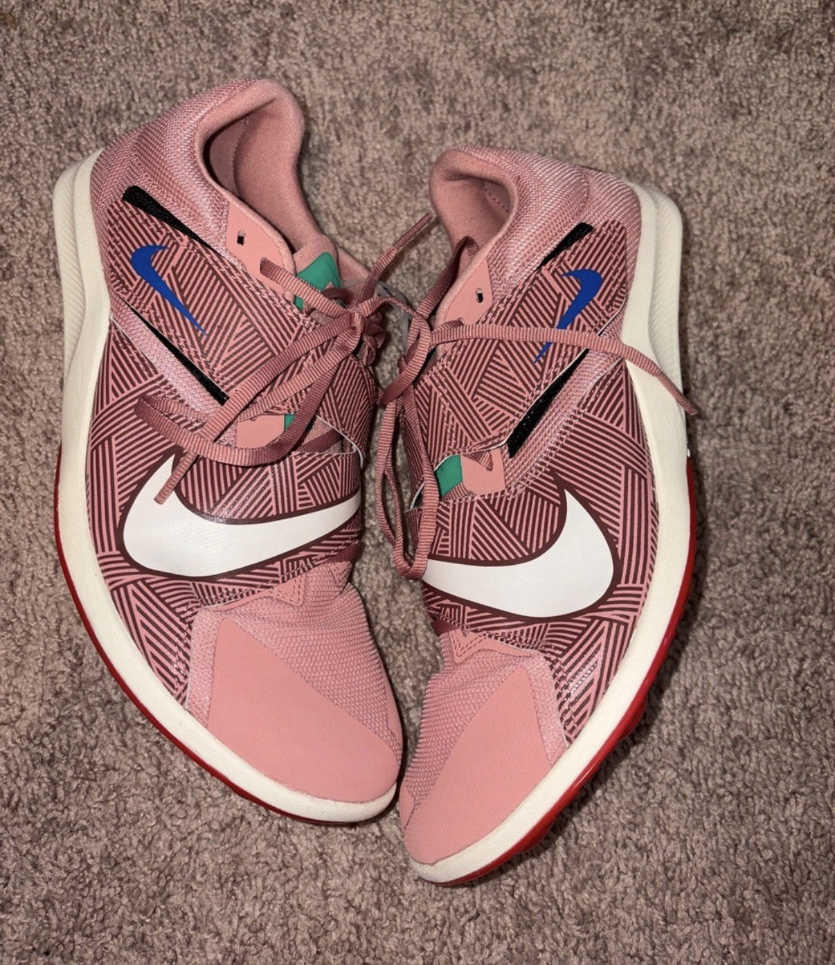 Nike Rival Jump Red Stardust Malachite University Red Pale Ivory NWOT Men’s 10