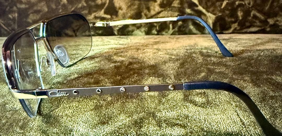 Authentic CAZAL 9028 Aviator Sunglasses Gold Studded Made in Germany
