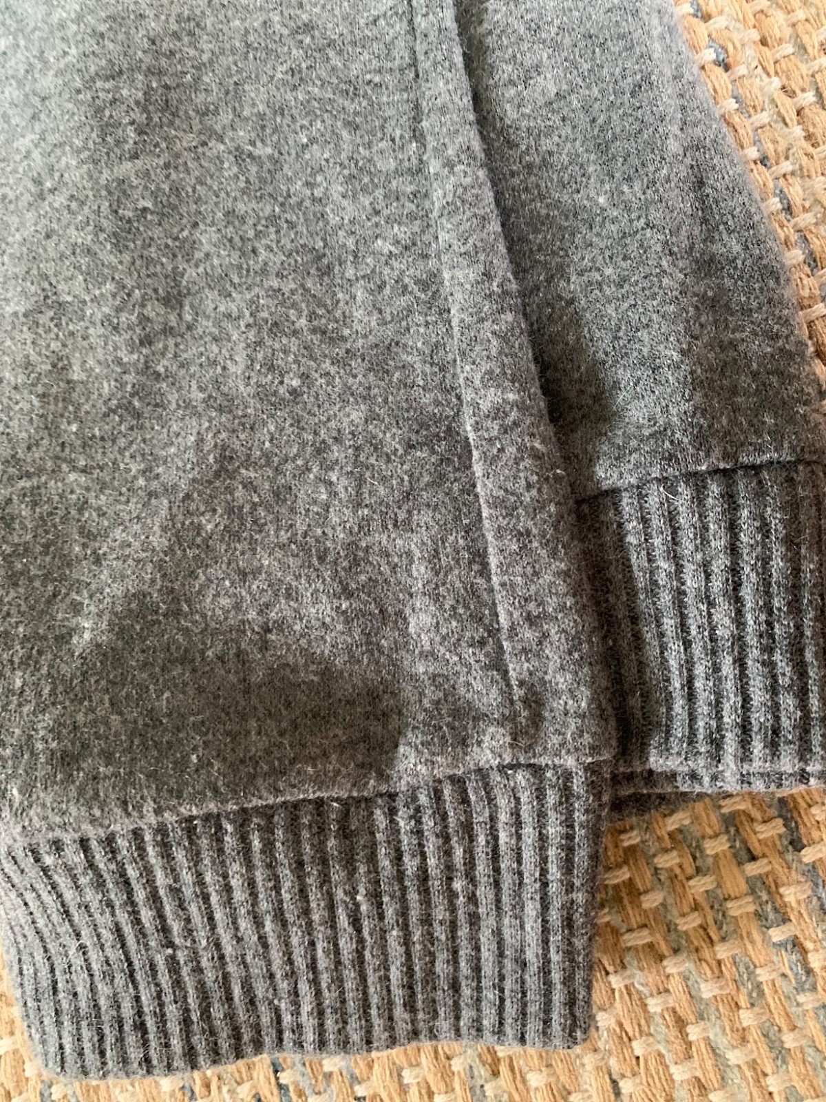 VTG Rebecca Stessens Sml Mid-Elbow 80s Workout Pullover Gray Sweater Made in USA