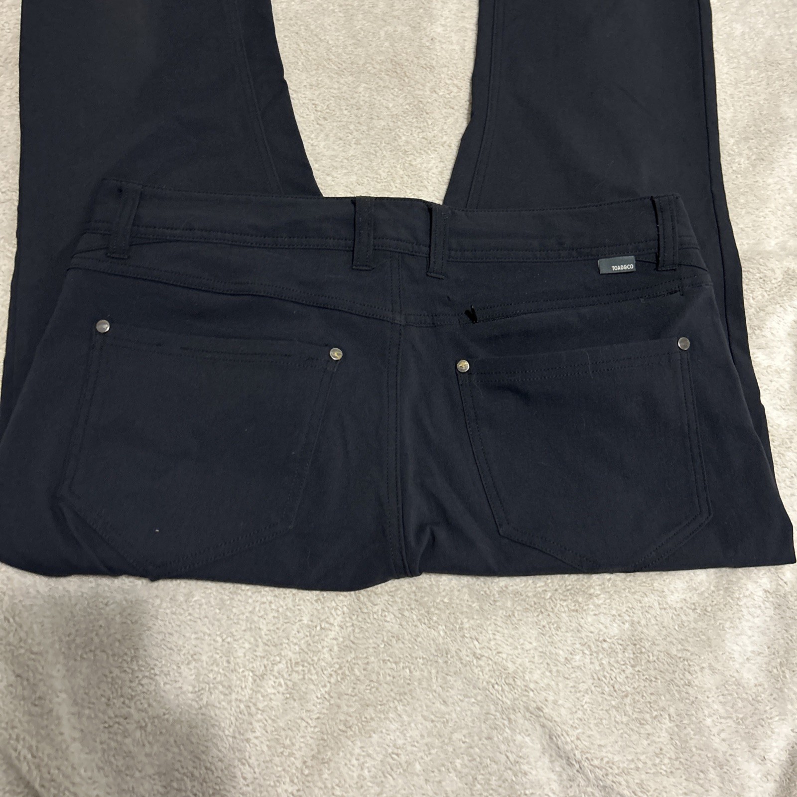 Toad & Co Quick Dry Rover 5 Pocket Lean Pants Black Men’s Size 32×32