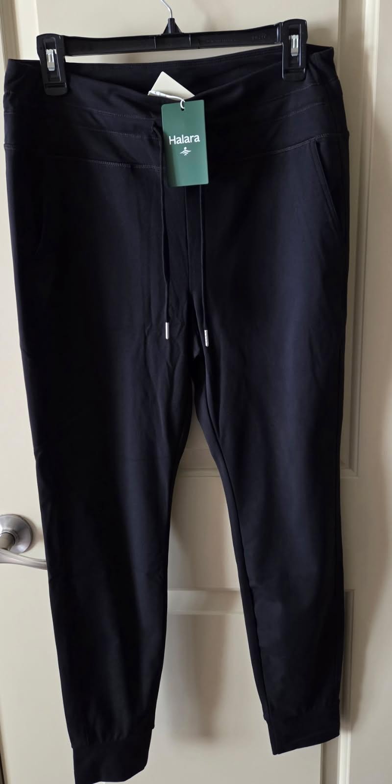 Halara SoftlyZero Plush High Waisted Drawstring Pocket Plain Full Length Jogger