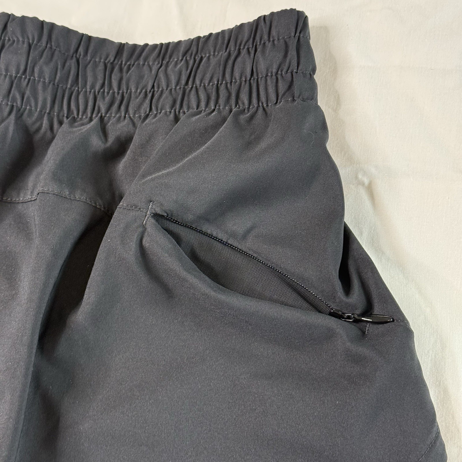 Athleta Ready Set Go 2-in-1 Running Athletic Gym Shorts Lined Black