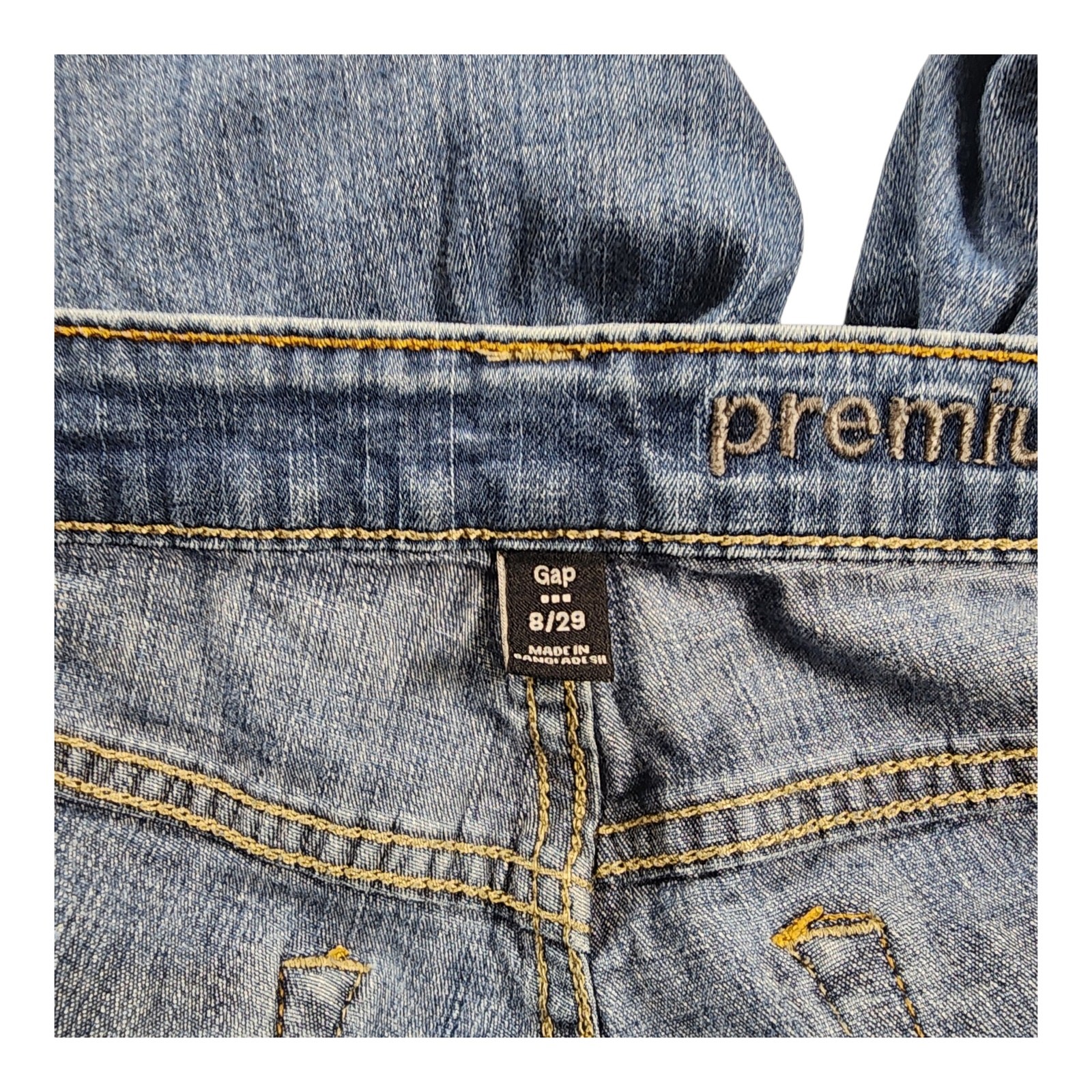 Gap Premium Straight Crop Denim Jeans Women’s 8/29 Med-Wash