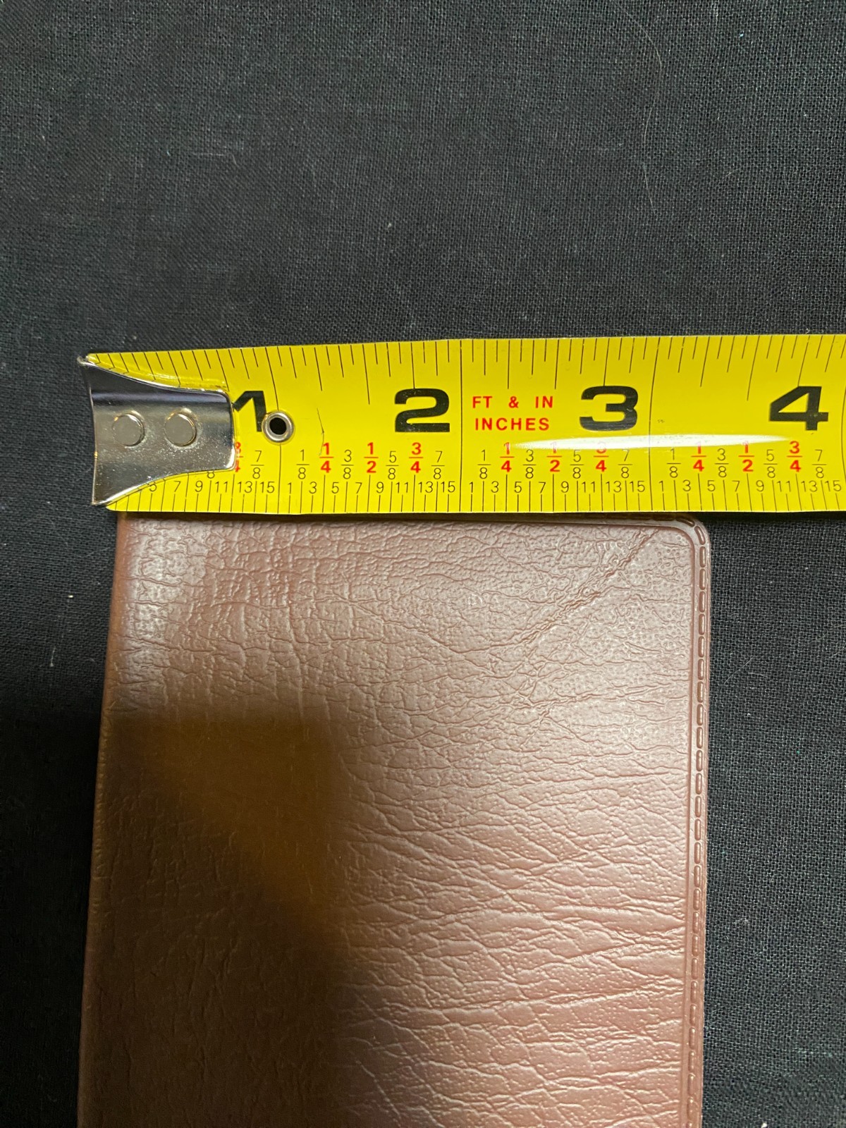 Plastic Faux Leather Checkbook Cover Brown New Clear Insert Banking Heavy Duty
