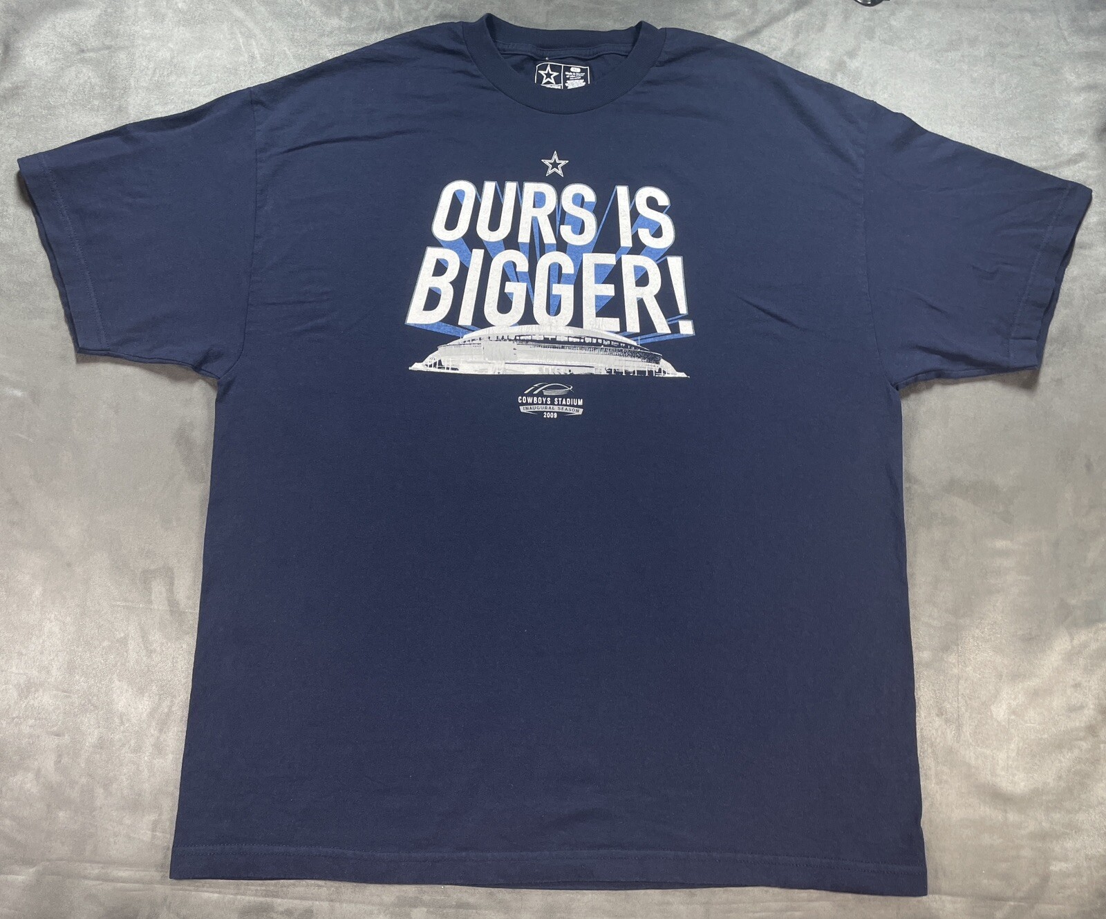 XL Dallas Cowboys TEXAS AT&T Stadium Shirt Inaugural Season 2009 Ours is Bigger
