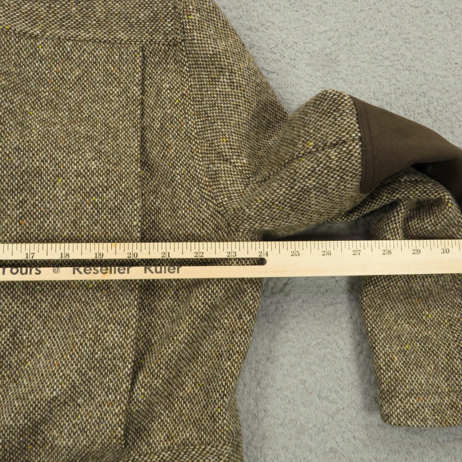 Orvis Jacket Men Large Tweed Elbow Patch Sport Coat Hunting Blazer Cruiser Fleck