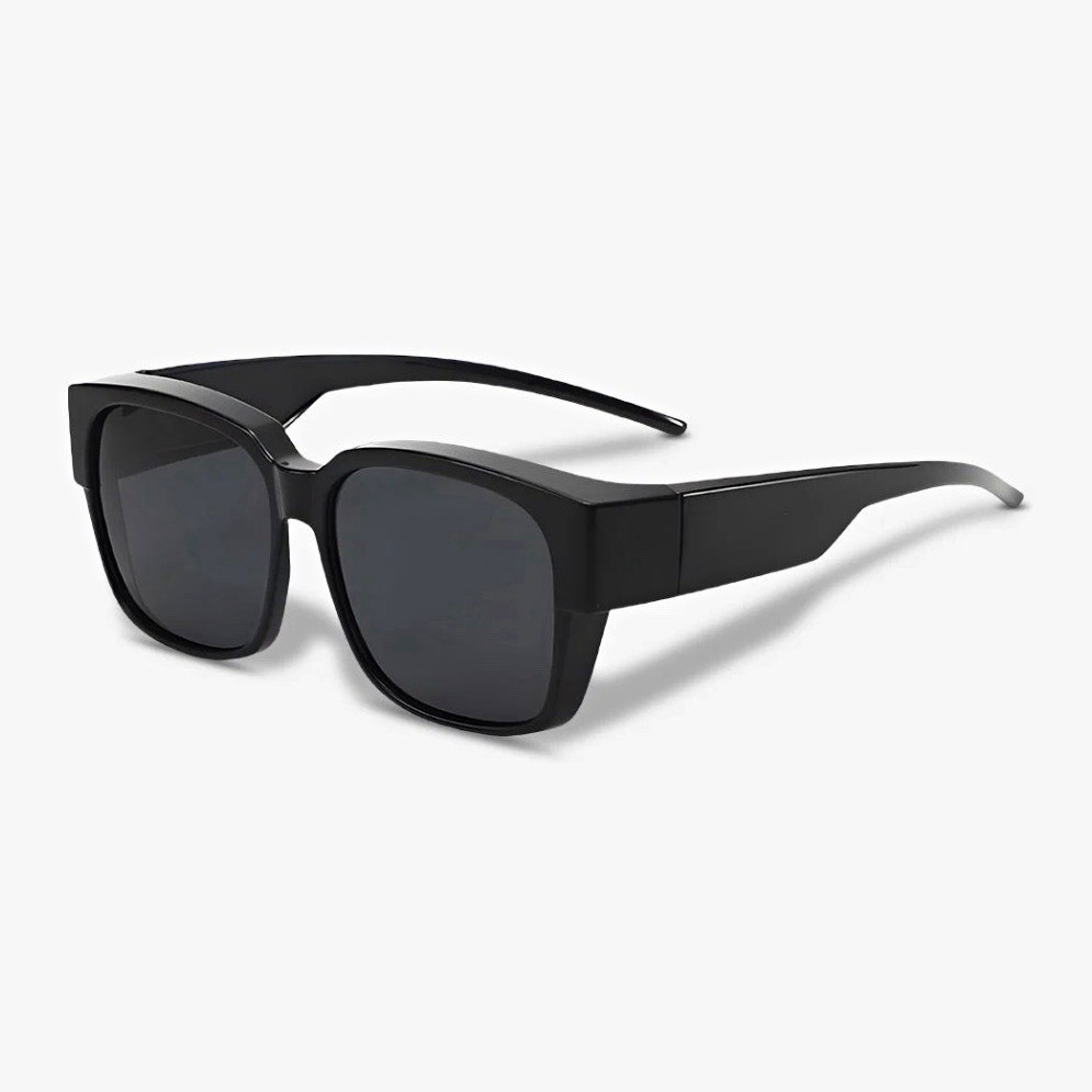 Lot of 2 SAINT Polarized Fit Over Sunglasses – Black & Blue Mirror Lenses