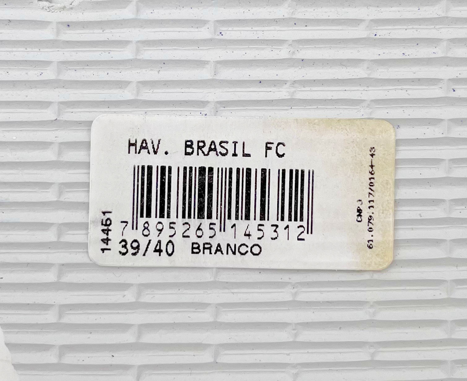Havaianas Brasil Logo Flip Flops – White – US Men’s 8 /Women’s 9/10 – NEW