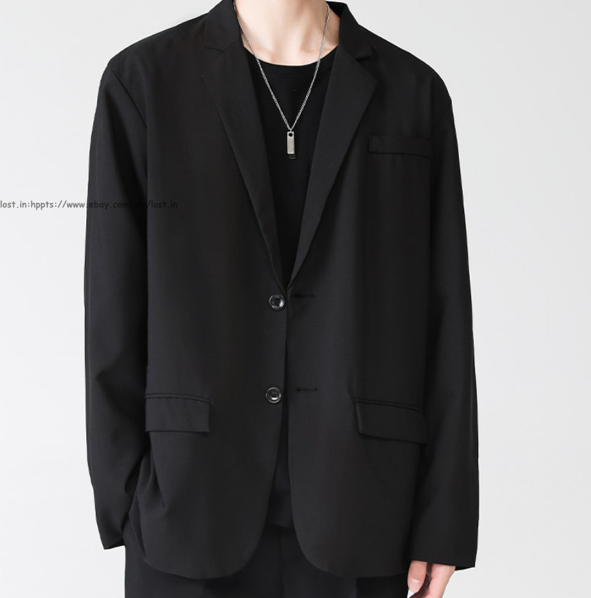 Men Slim Fit Casual Button Blazer Summer Thin Casual Suit Jacket Business Coats