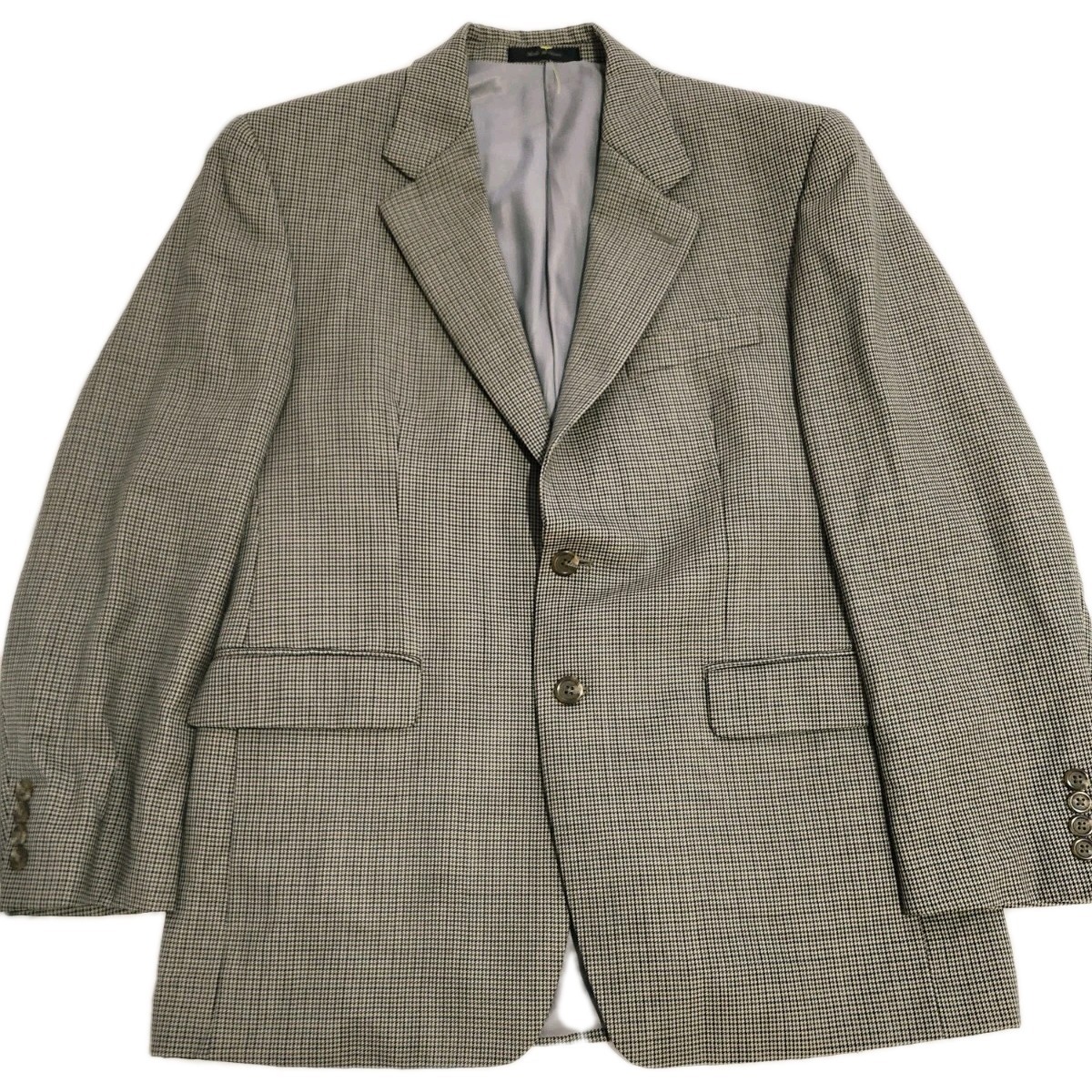 Mens Ralph Lauren 100% Wool Brown Hounds Tooth Jacket Blazer Sport Coat 40R
