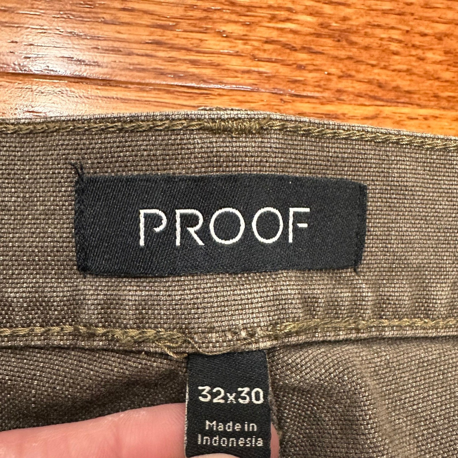 Proof Rover Slim Pants Mens 32×30 Brown Canvas Stretch Outdoor Hiking Workwear