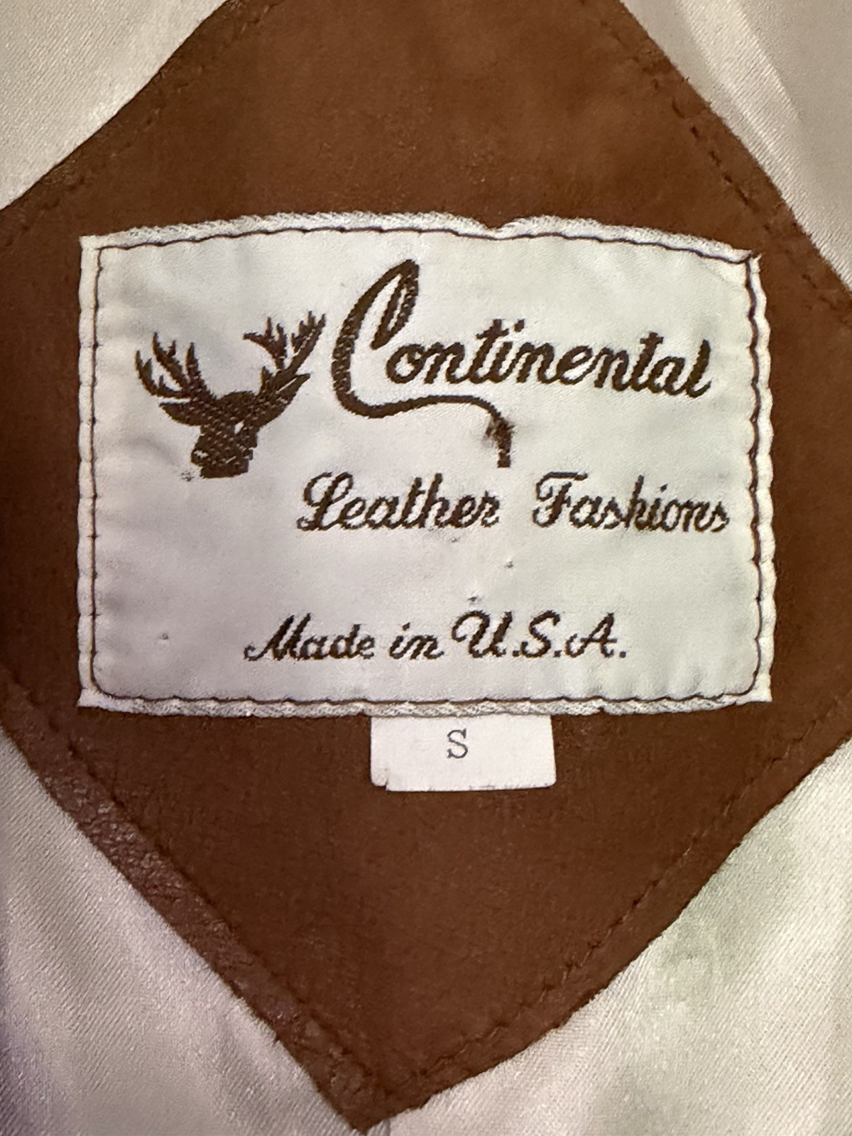 Vintage Continental Leather Fashions Western Fringe Jacket USA Buffalo Nickel