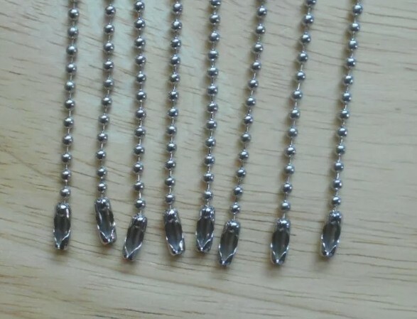 36″ Beaded Neck Chain Silver Universal Replacement 4 Police Badge ID Holder New