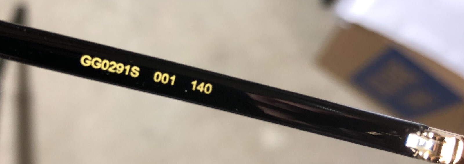 Authentic New Gucci GG0291S Gold / Grey Lens Shield Sunglasses 100% UV