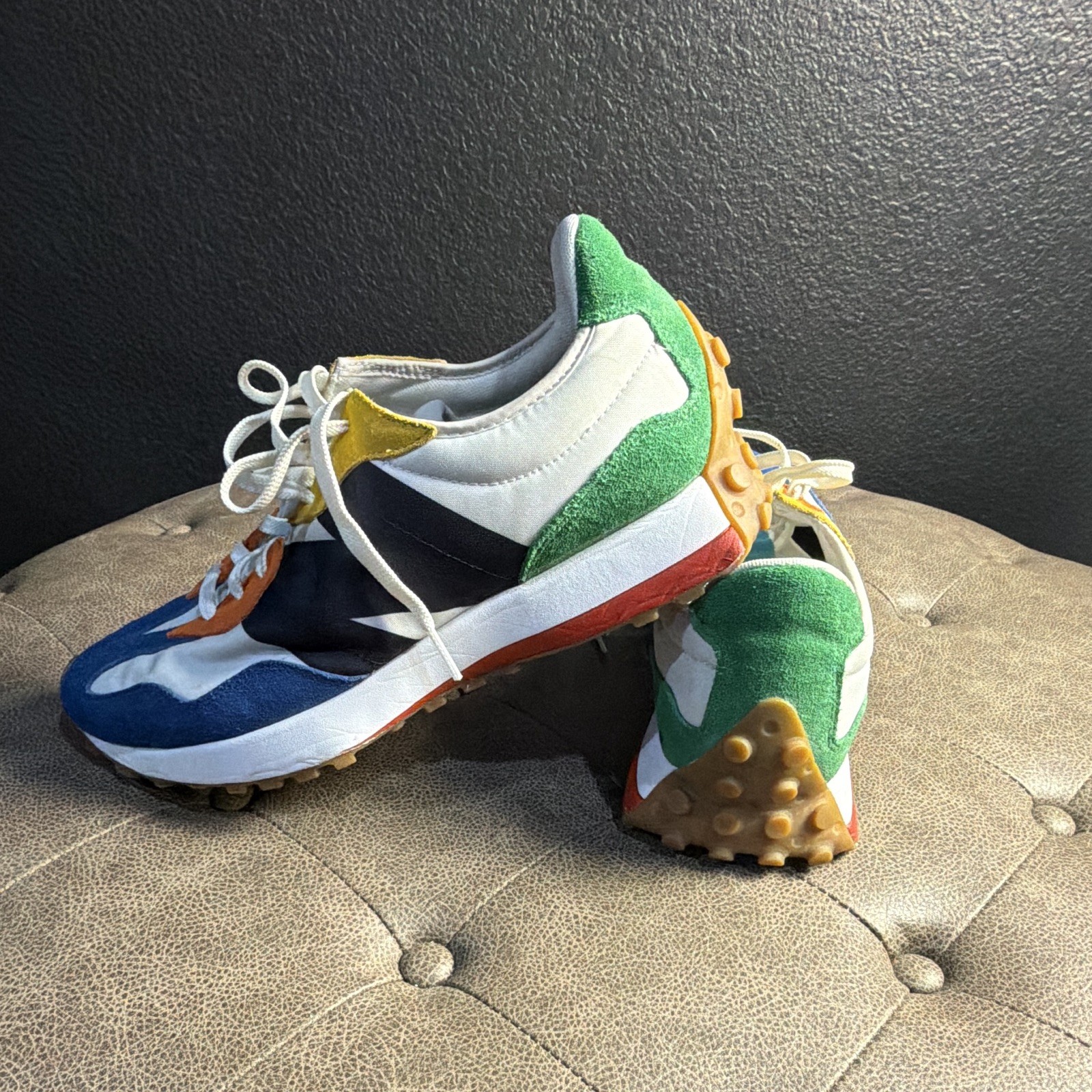 New Balance-327 Lifestyle Blue/Orange/White/Green/Black