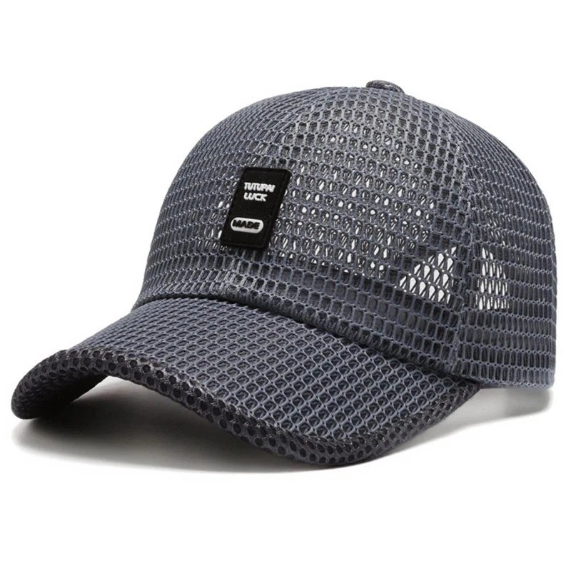 Men’s Breathable Mesh Baseball Cap Summer Outdoor Hat Trucker Cap Gym Fun Gift