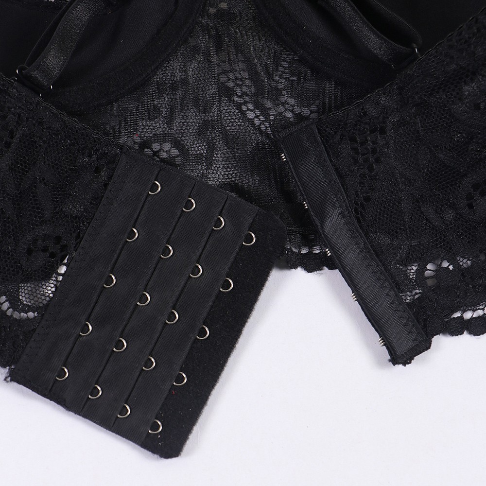 Sexy Womens Cupless Open Bra Bralette Lace Lingerie Underwear Half Cup Bra US