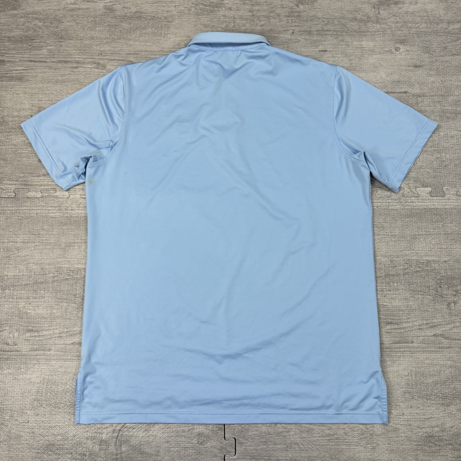 EUC Peter Millar Summer Comfort Polo Shirt Men L Solid Performance Goldman Sachs