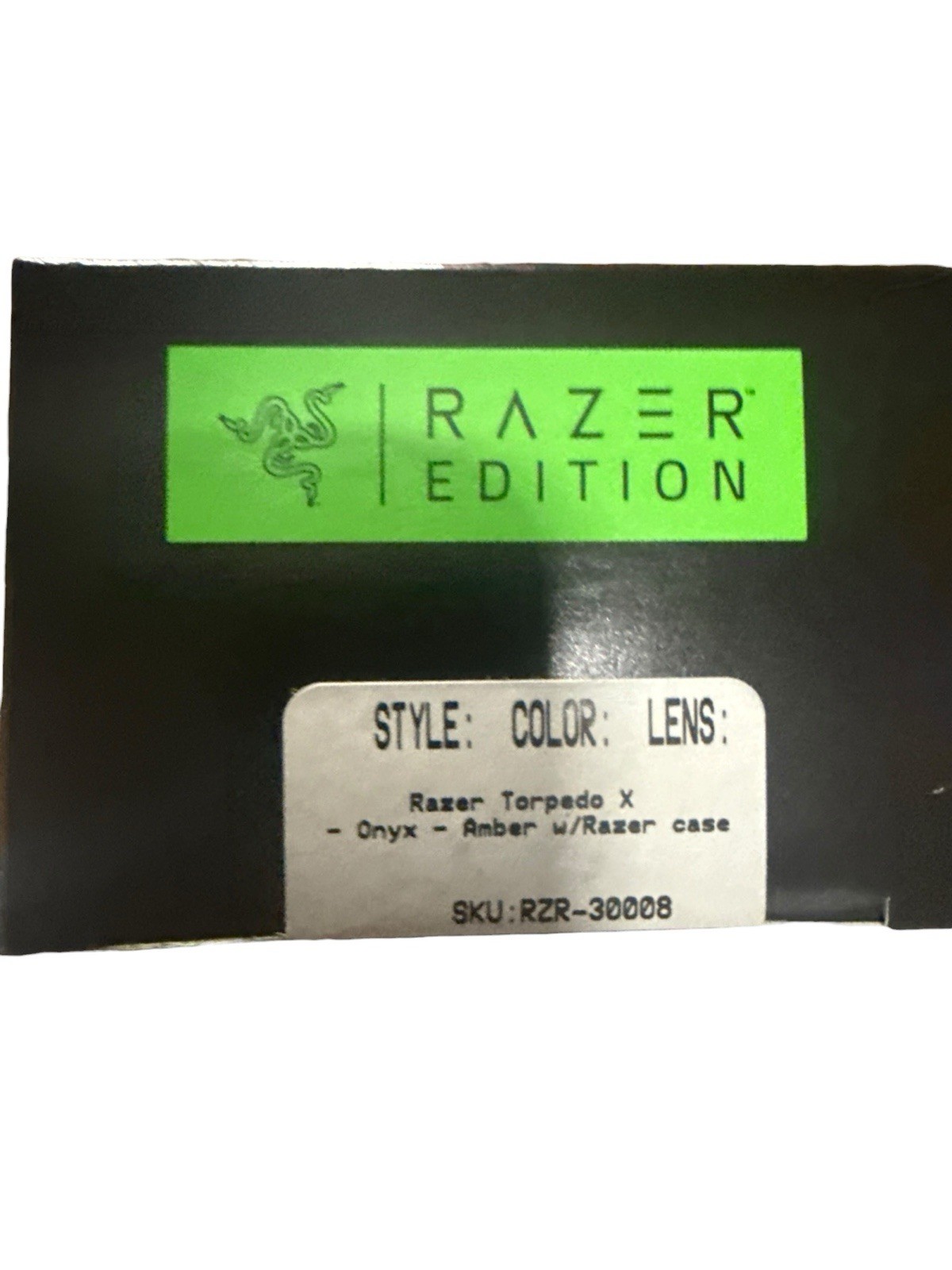 Gunnar Razer Edition Torpedo X Blue Light Gaming & Computer Glasses Onyx/Amber