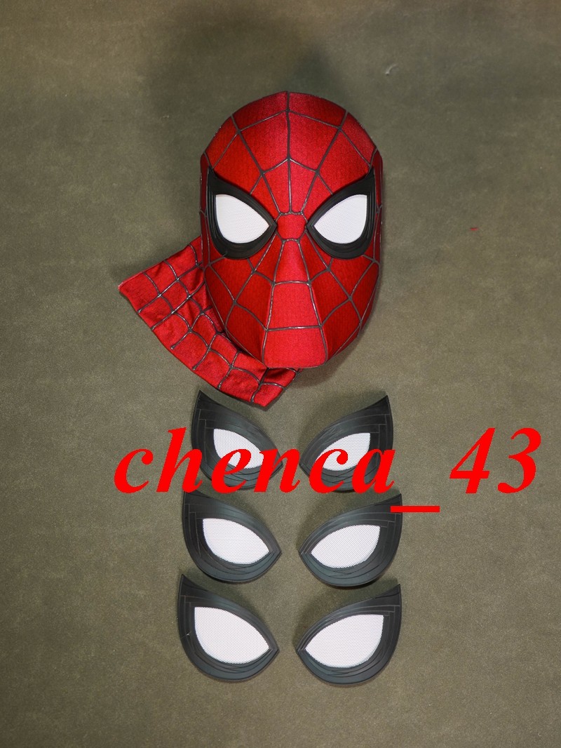 Handmade Brand New Day Mask Faceshell Eyes Spider-Man 4 Holland Cosplay Headgear