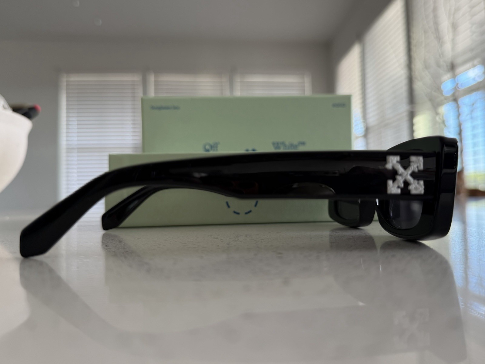 2 Off-White Arthur Rectangular Sunglasses (100% AUTHENTIC) 1 Black & 1 Brown