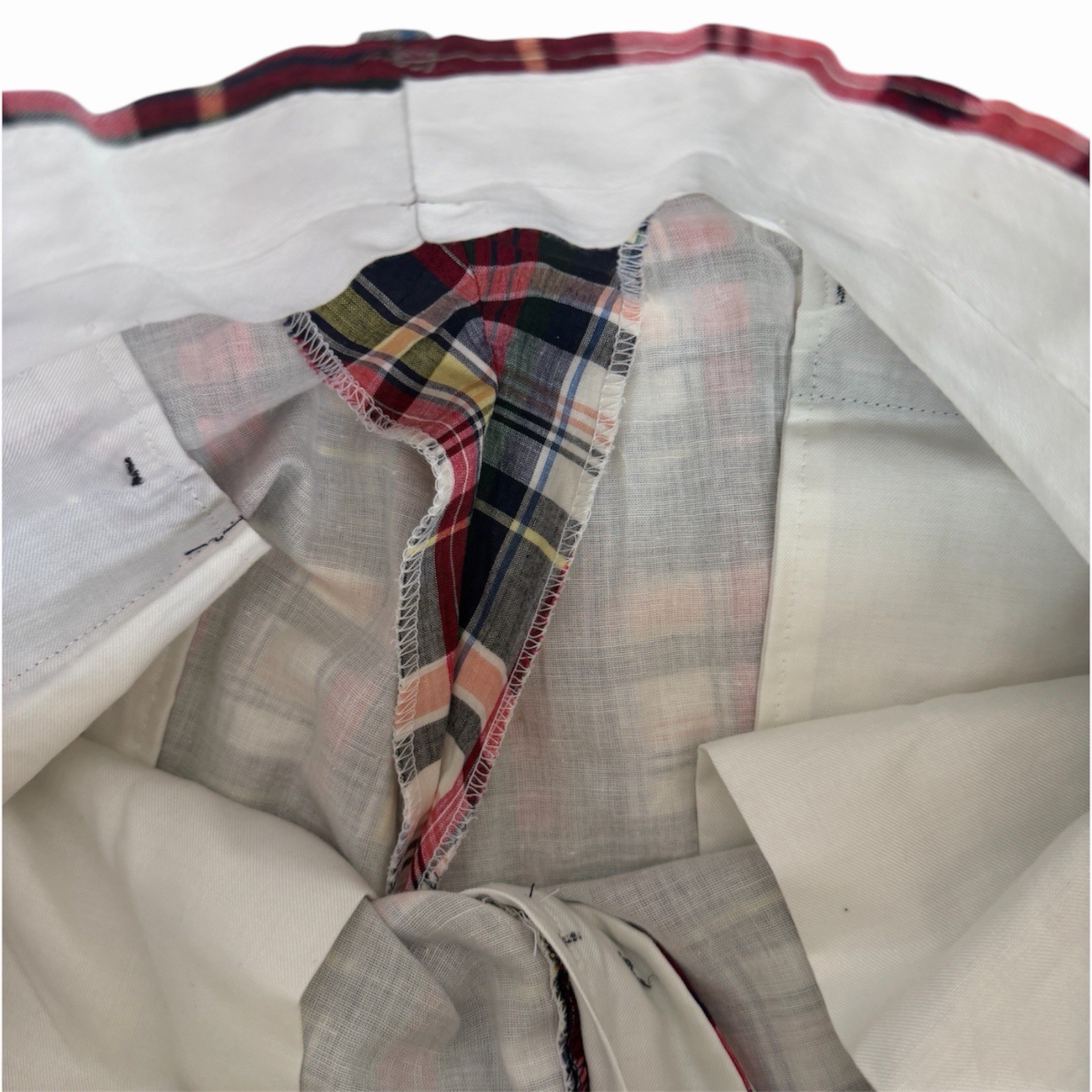 VTG Brooks Brothers Indian Madras Plaid Cotton Preppy Ivy Pants Men’s 34×27.5