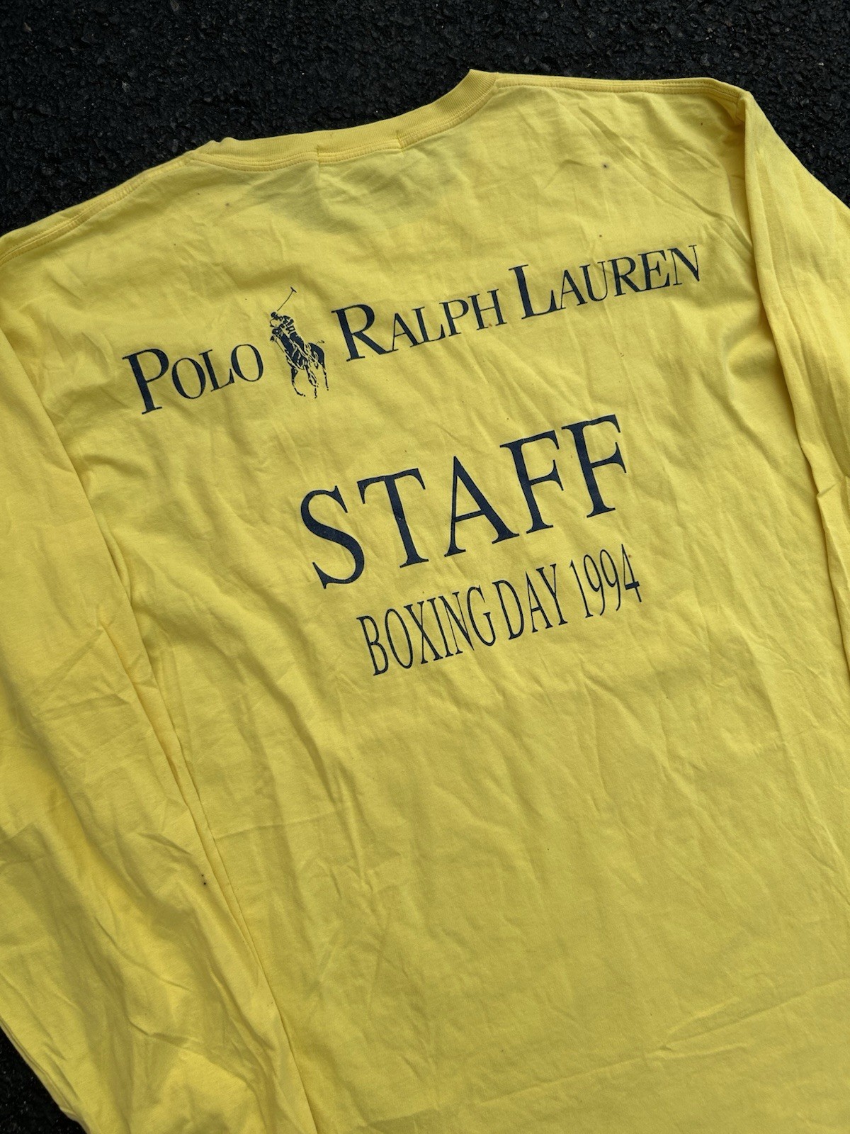 Vintage 90’s Polo Ralph Lauren Boxing Day 1994 Staff Shirt Size Large VERY RARE