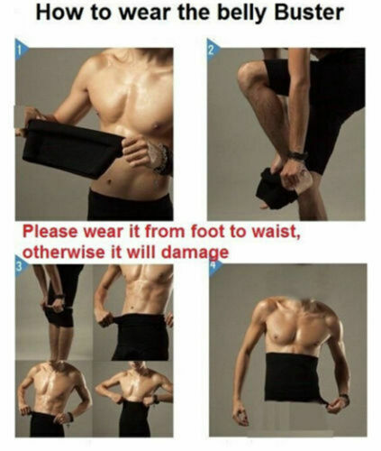 Men Tummy Tuck Belt Body Shaper Abdomen Girdle Slimming Waist Trainer Trimmer US