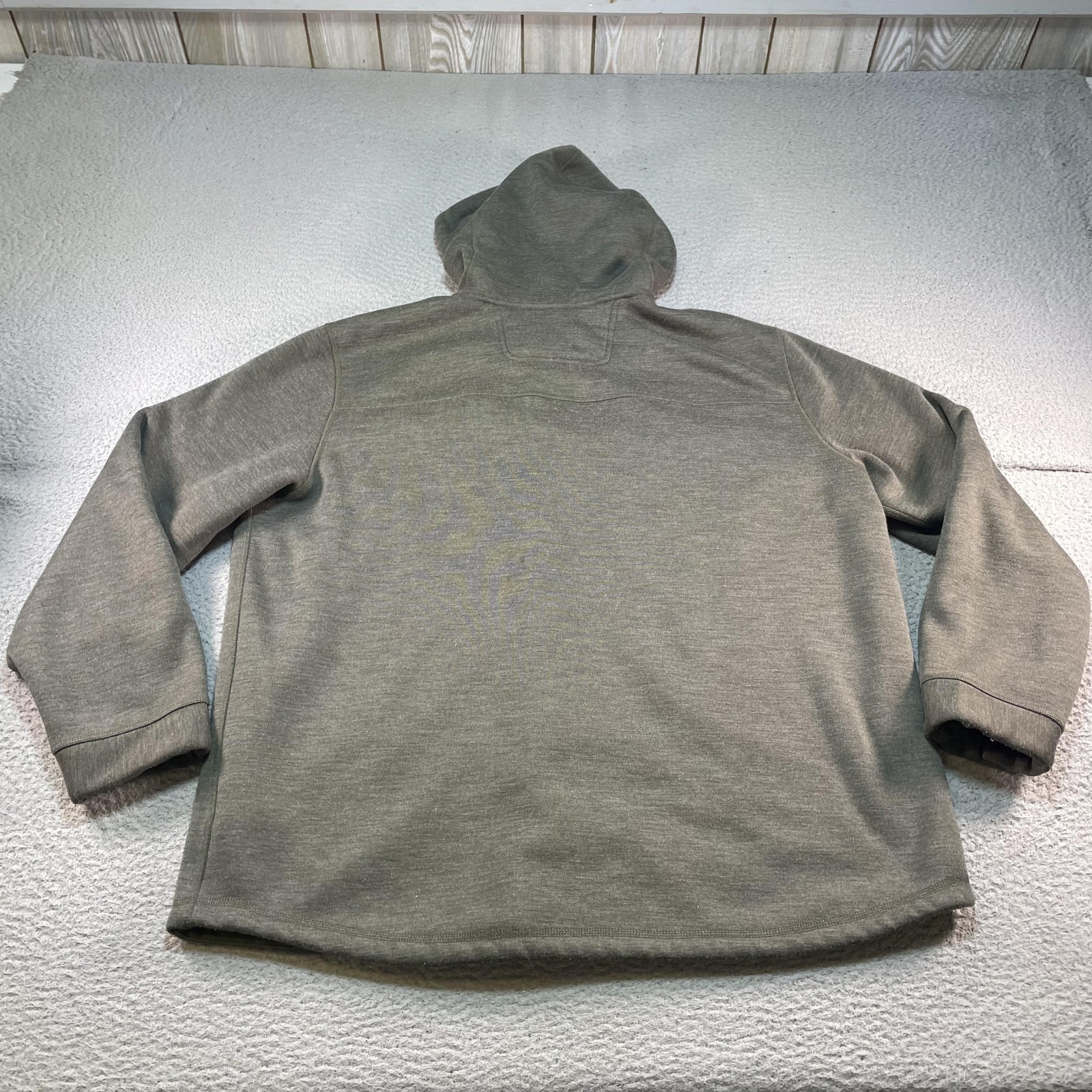 The North Face Jacket Mens 2XL Gray Hooded Sherpa Lined Snap Parka NF0A3MMR