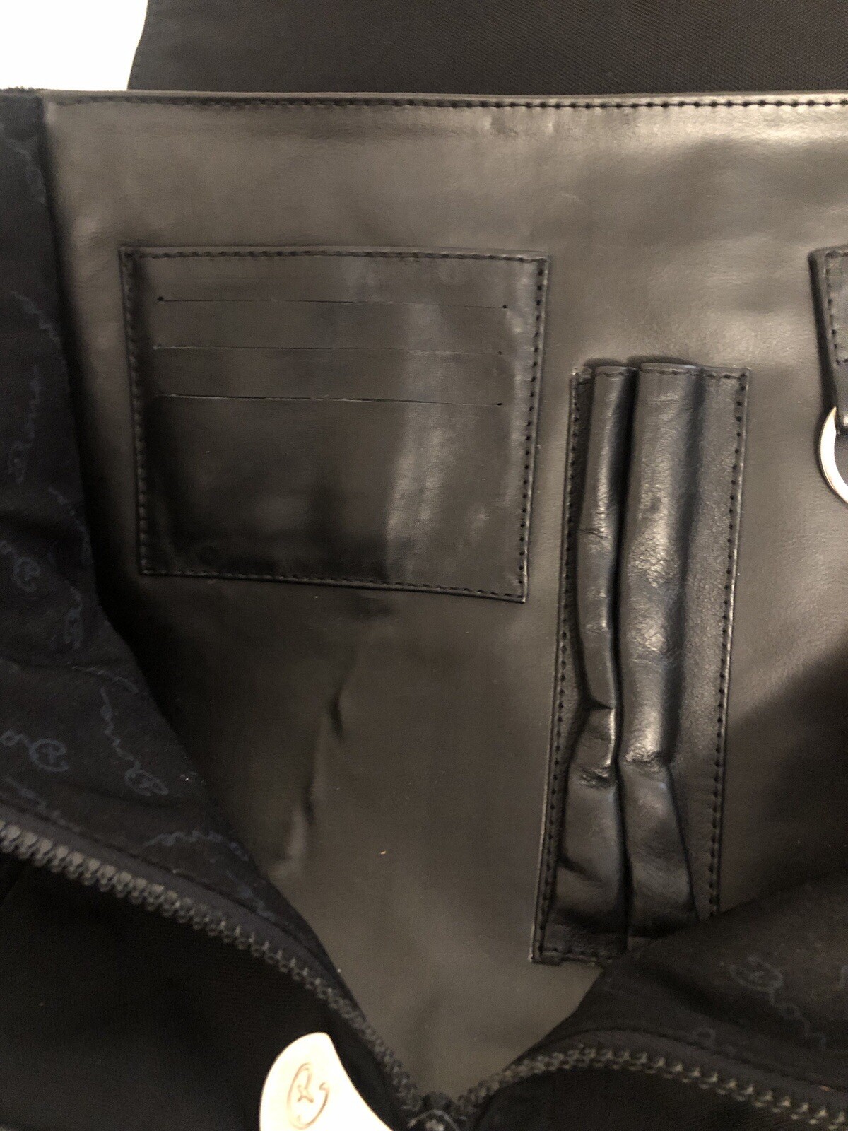 Unisex Messenger Bag Structured Sleek Onyx Vegan Leather Multi-Pocket Satchel