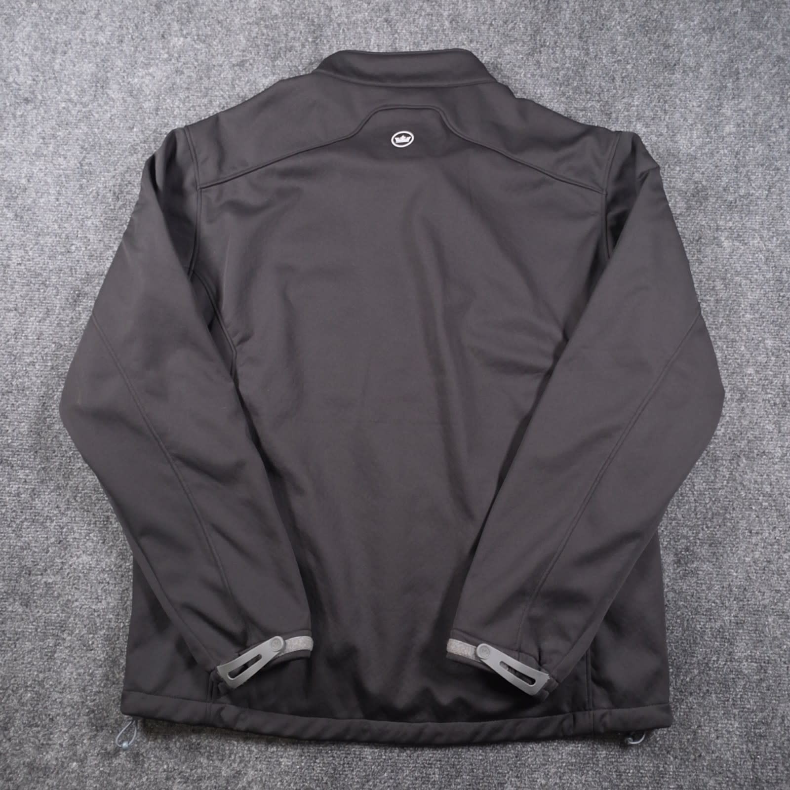 Peter Millar Jacket Mens L Black Embroidered Softshell Golf Performance