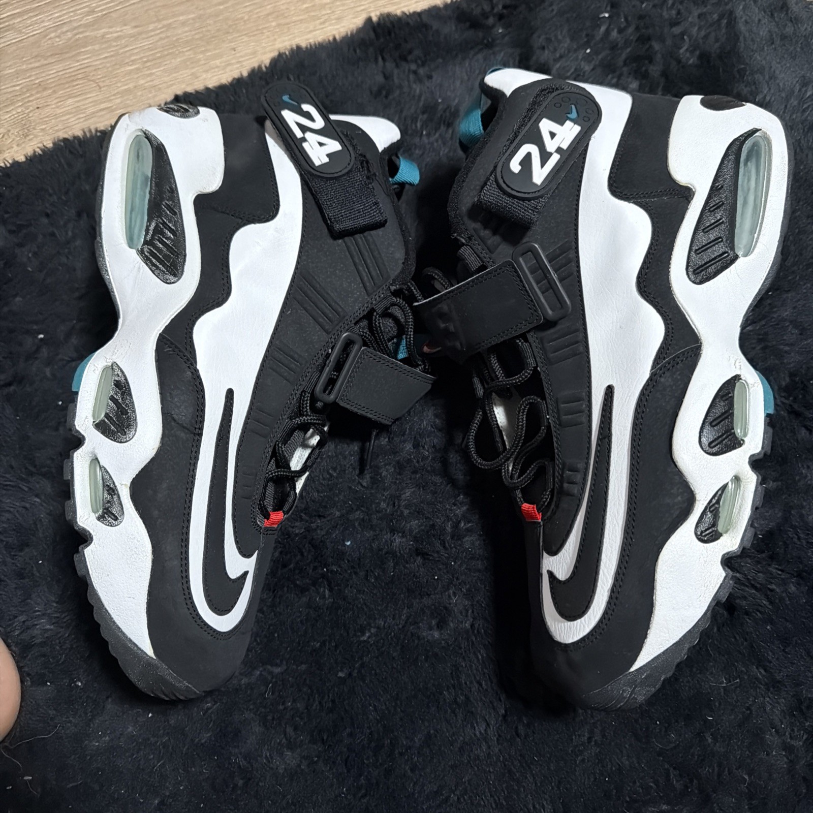 Nike Air Griffey Max 1 Freshwater Black White Teal Size 12 2009 Vintage