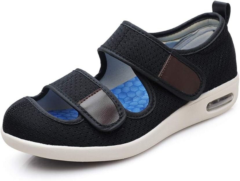 Women’s Wide House Shoes, Memory Foam Slippers for Diabetic Swollen Feet, Indoor