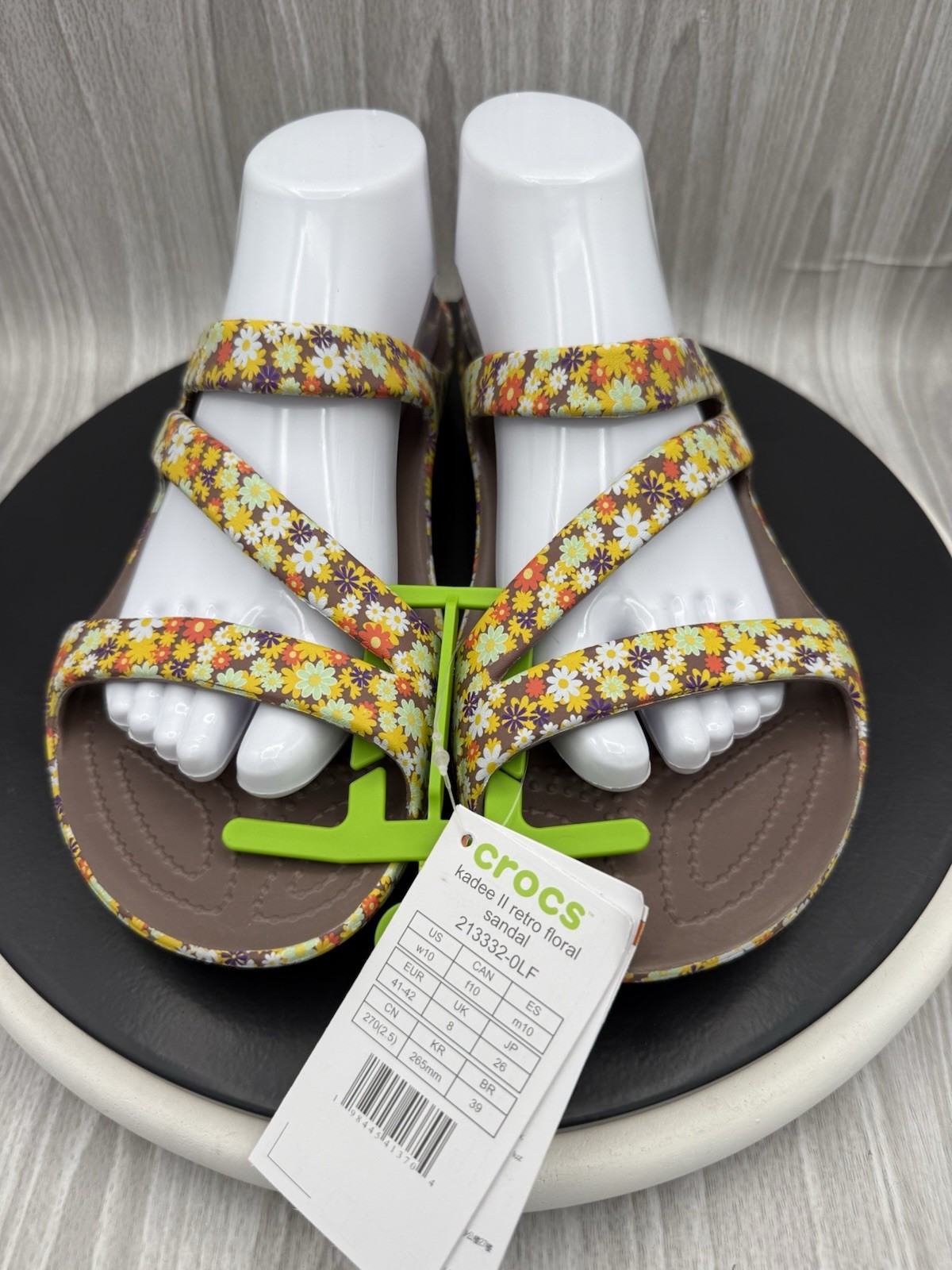 CROCS Kadee ll Retro Floral Womens Size 10 Strappy Comfort Sandals Slip On Shoes