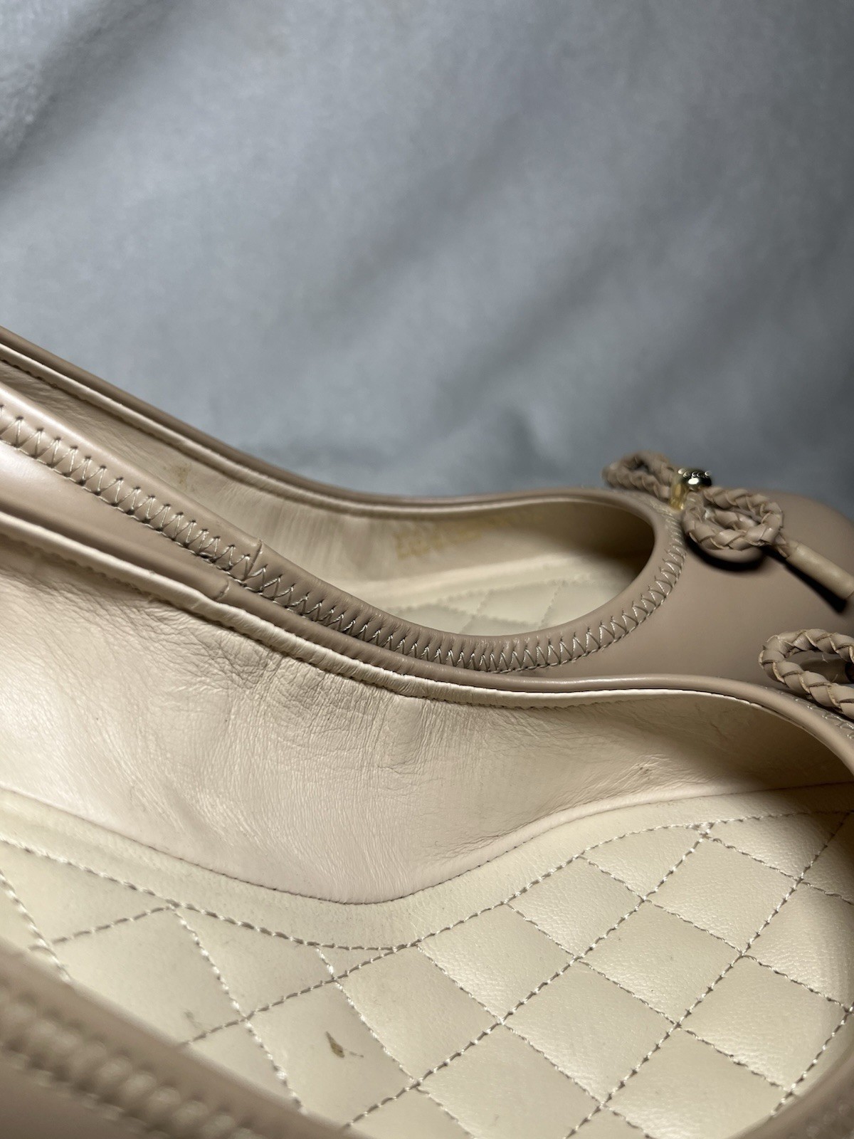 Cole Haan Leather 1 Inch Ballet-Inspired Wedge Pumps Size 8