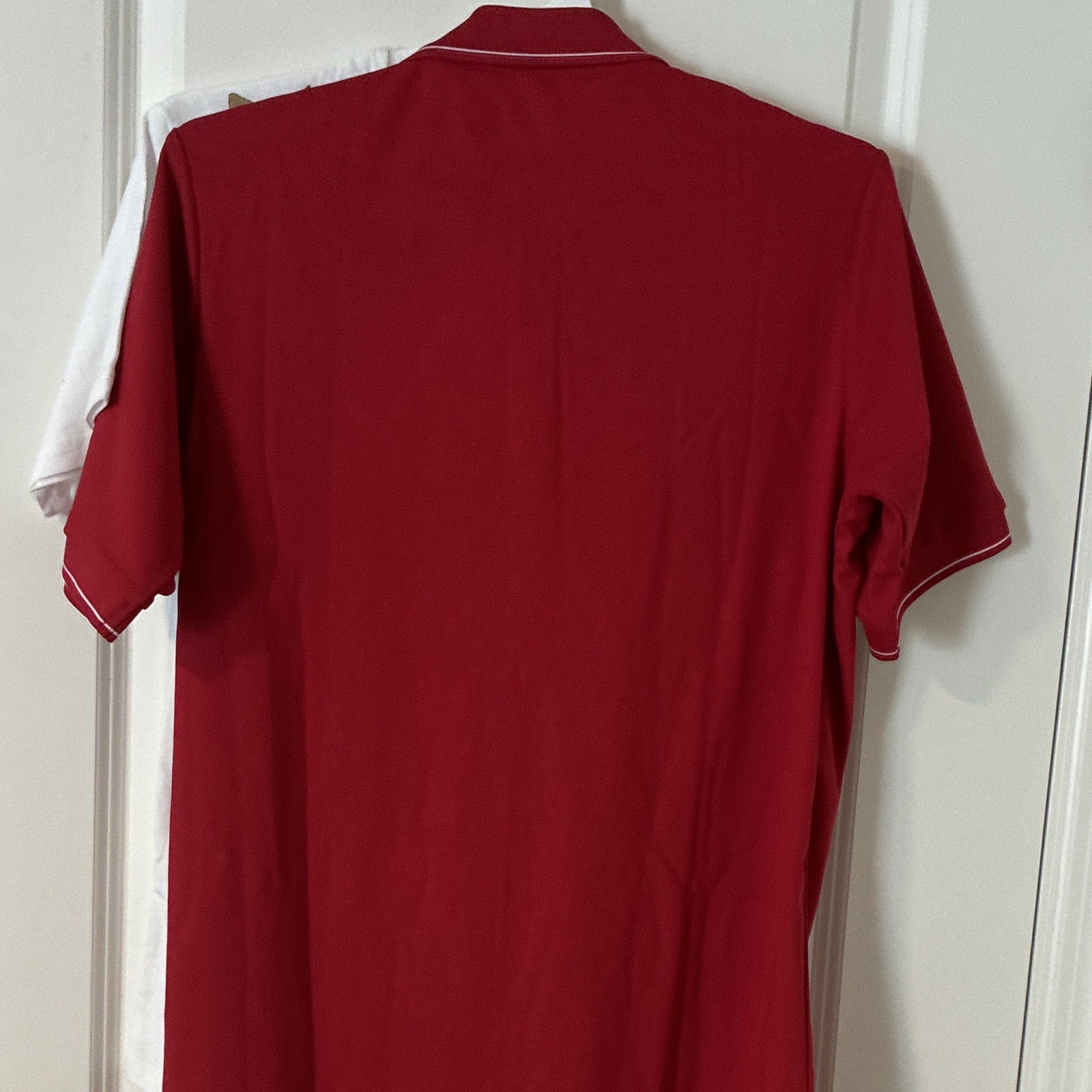 Antigua Affluent Philadelphia Phillies Red White Logo Short Sleeve Polo Shirt M