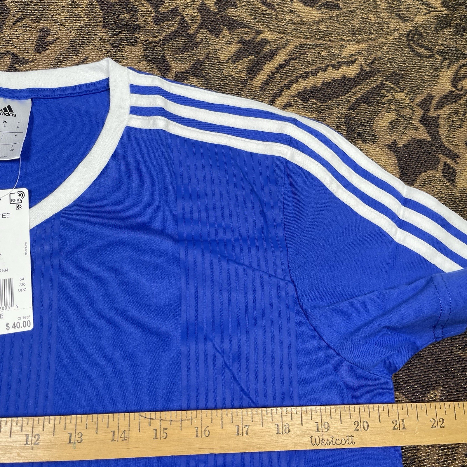 ADIDAS Argentina Retro Style CI TEE T-SHIRT Blue Mens Size Large New