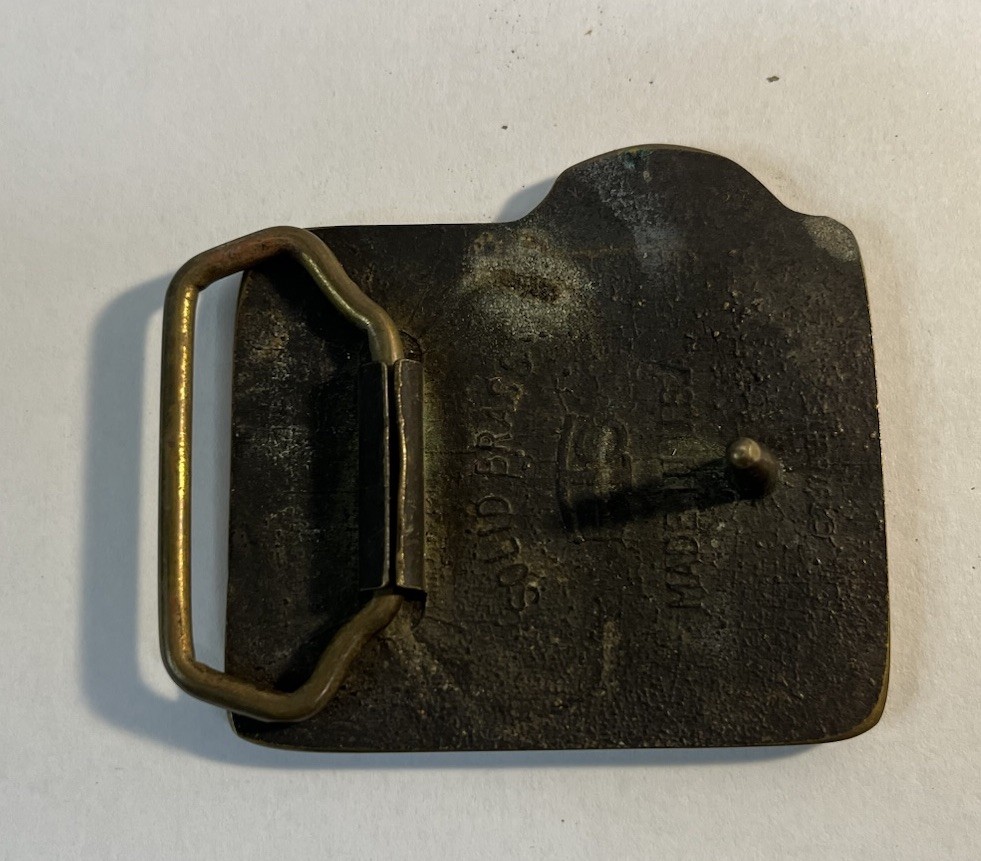 Hamm & Phillips Service Company Enid Ringwood Thomas Brass Belt Buckle USA Made