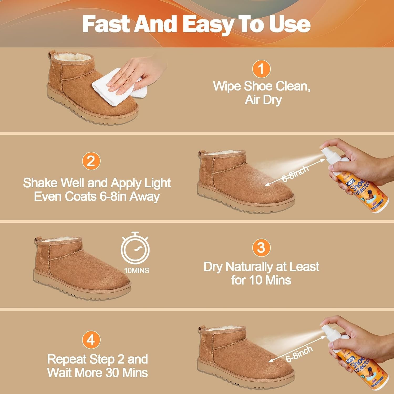 Professional Suede & Nubuck Cleaner and Protector Kit 2 x 6.76oz