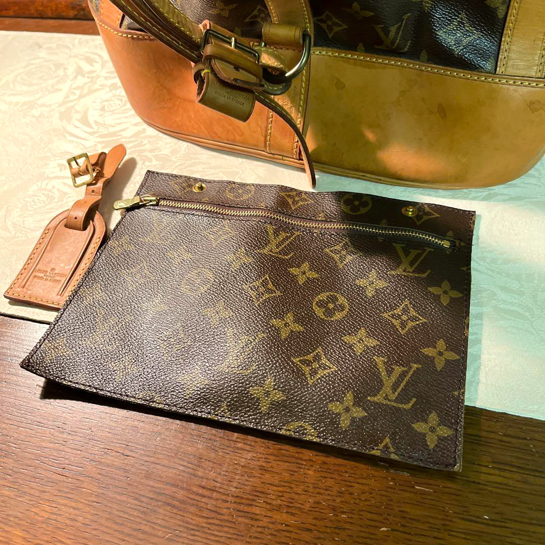 Rare LOUIS VUITTON Randonee Monogram Shoulder Bag M42244 Vintage 12.6in Auth