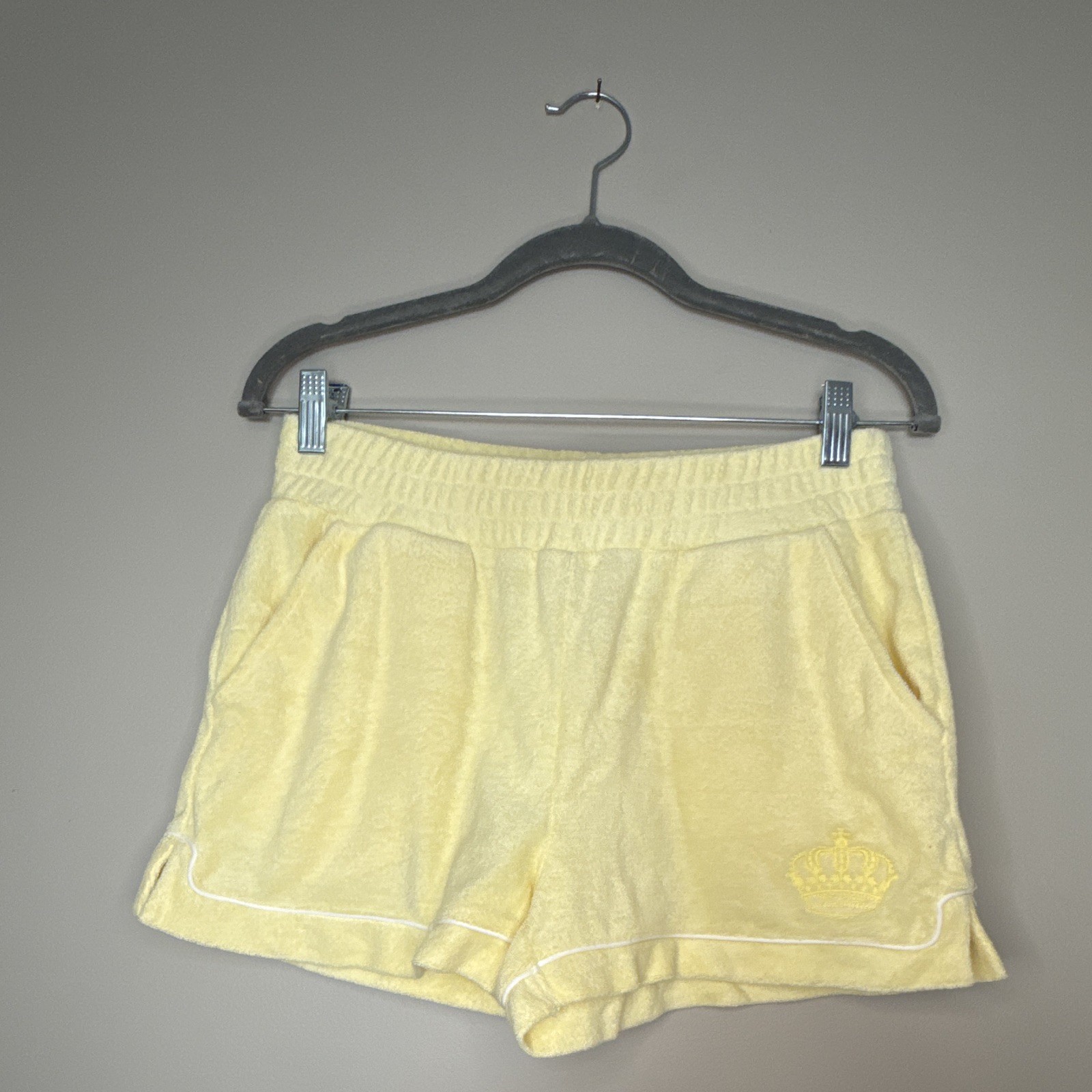 Juicy Couture Yellow Terry 2pc Shorts & halter Set – S