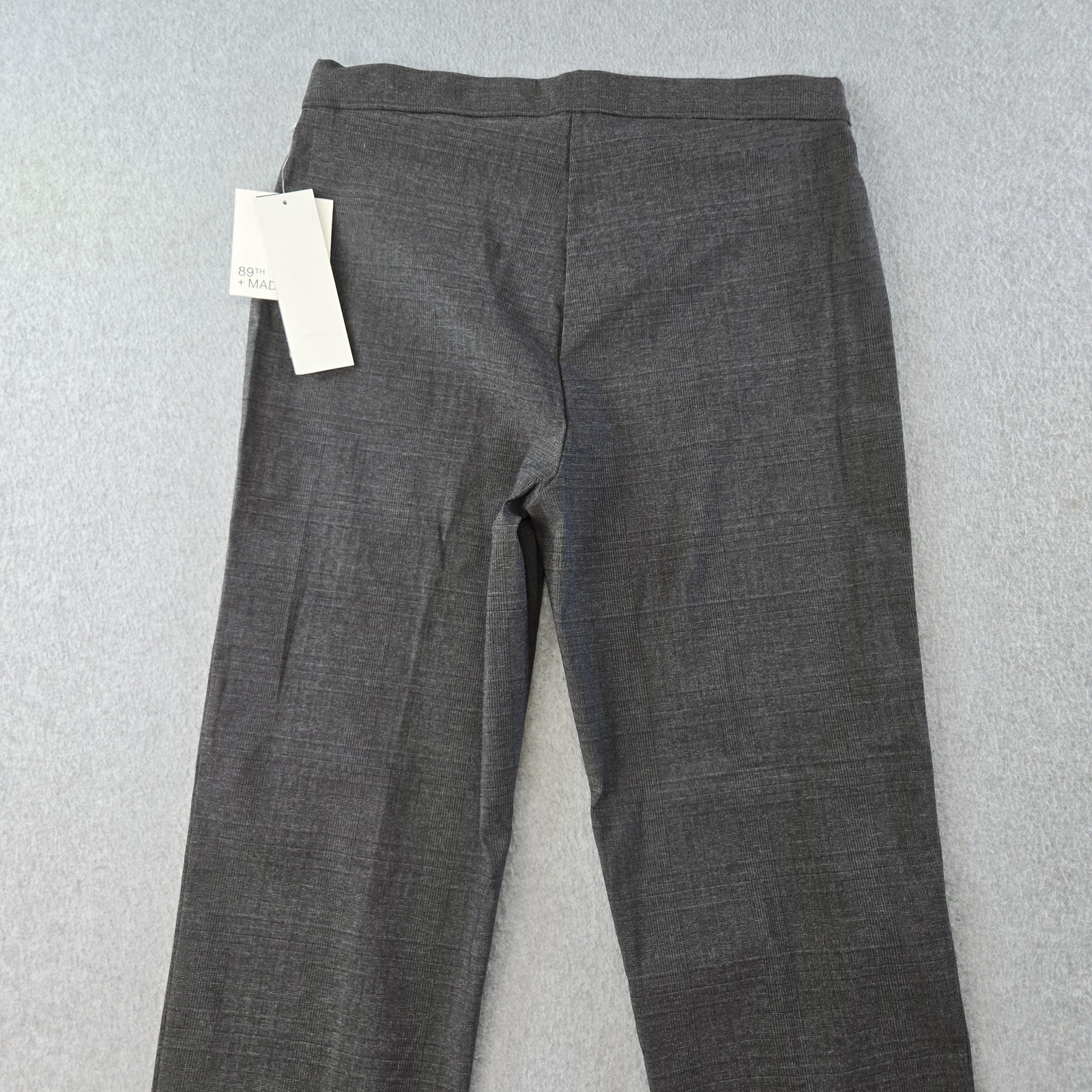 89TH + MADISON Pants Womens M Gray Ponte Ankle Comfort Waist Pull On Pockets