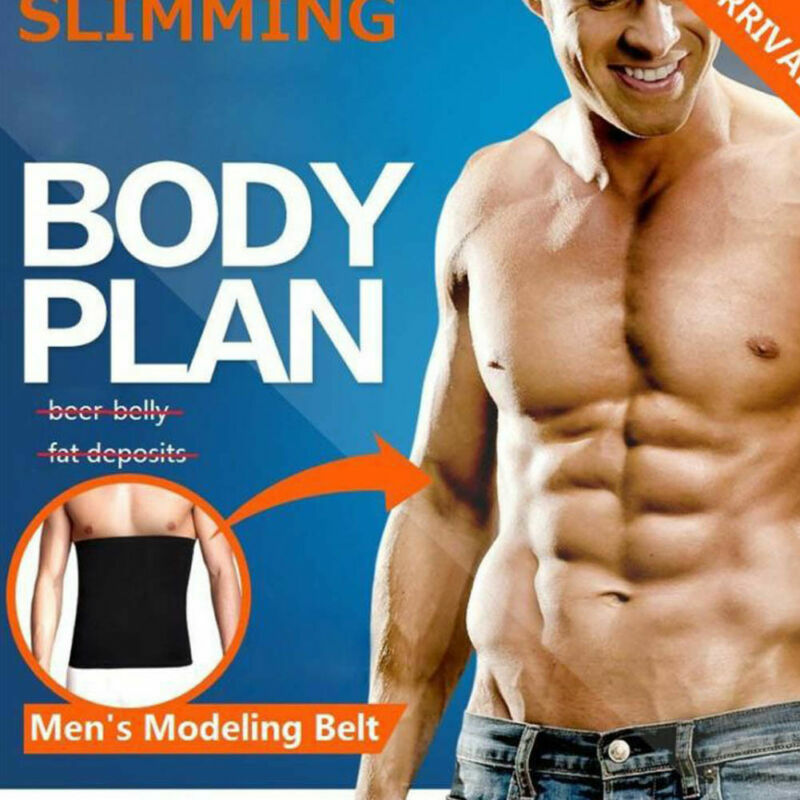 Men Seamless Thermo Tummy Control Belt Body Shaper Girdle Slimming Waist Trainer