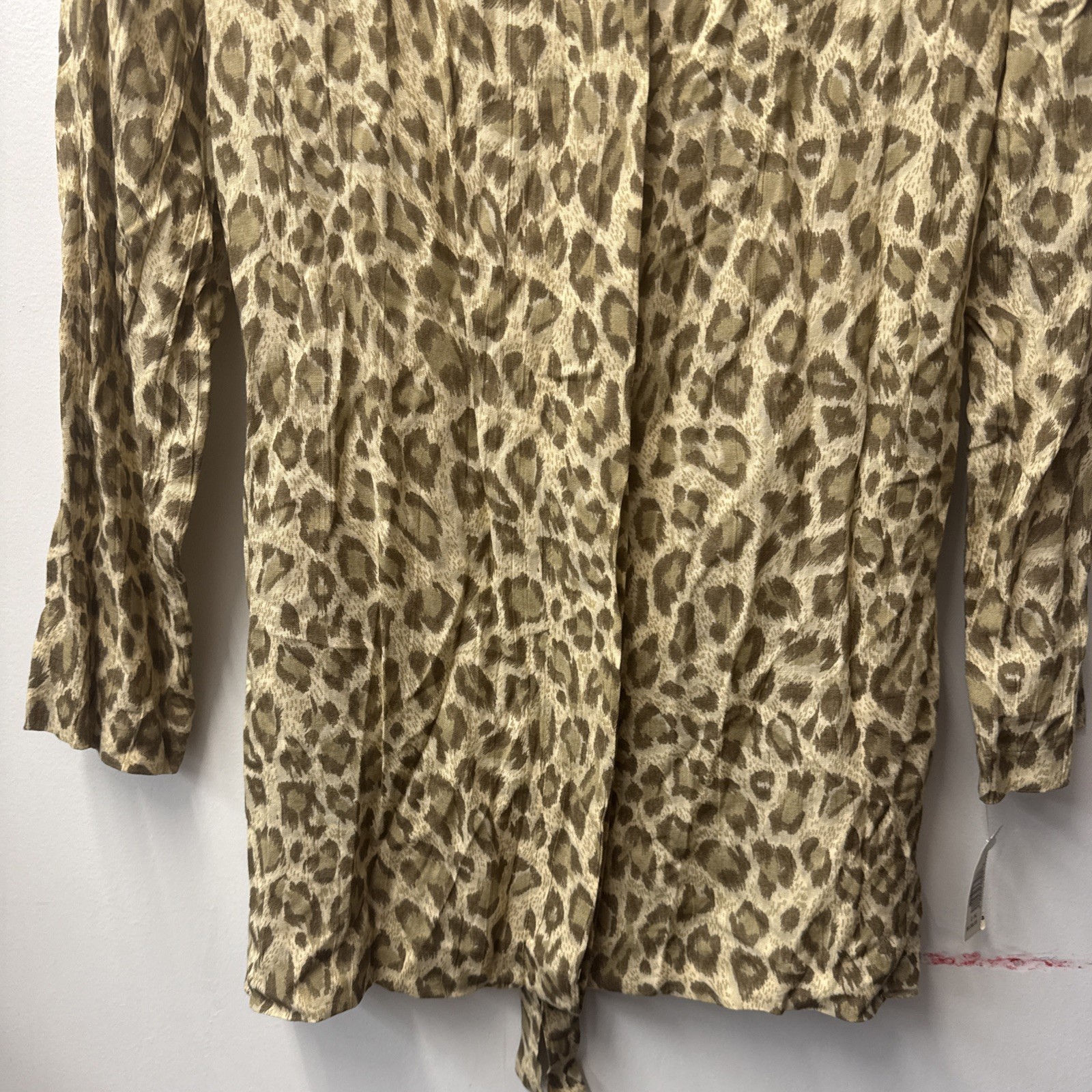 Vintage The Icing NWT Womens Leopard Print Button Up Luxury Mob Wife Blouse 10