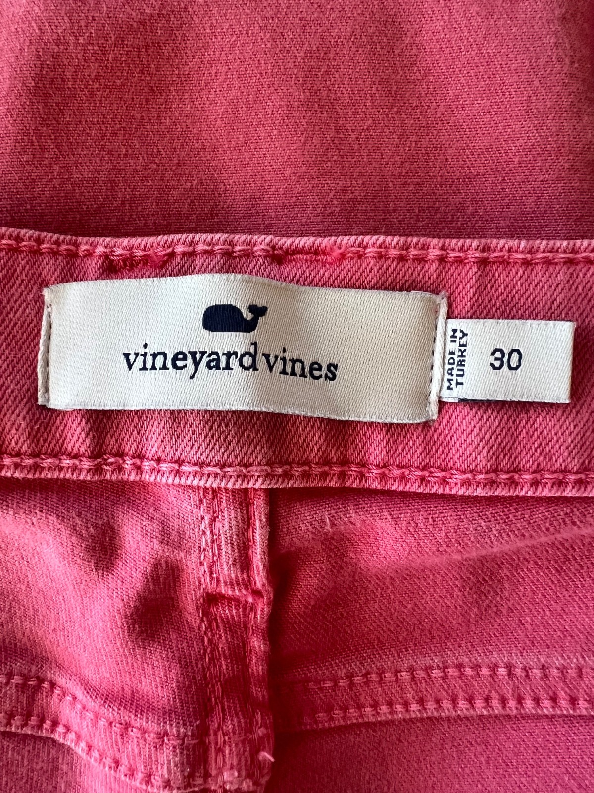 Vineyard Vines Jamie Jeans High-Rise Skinny Lobster Reef, Women Sz 10 (30W x 29L