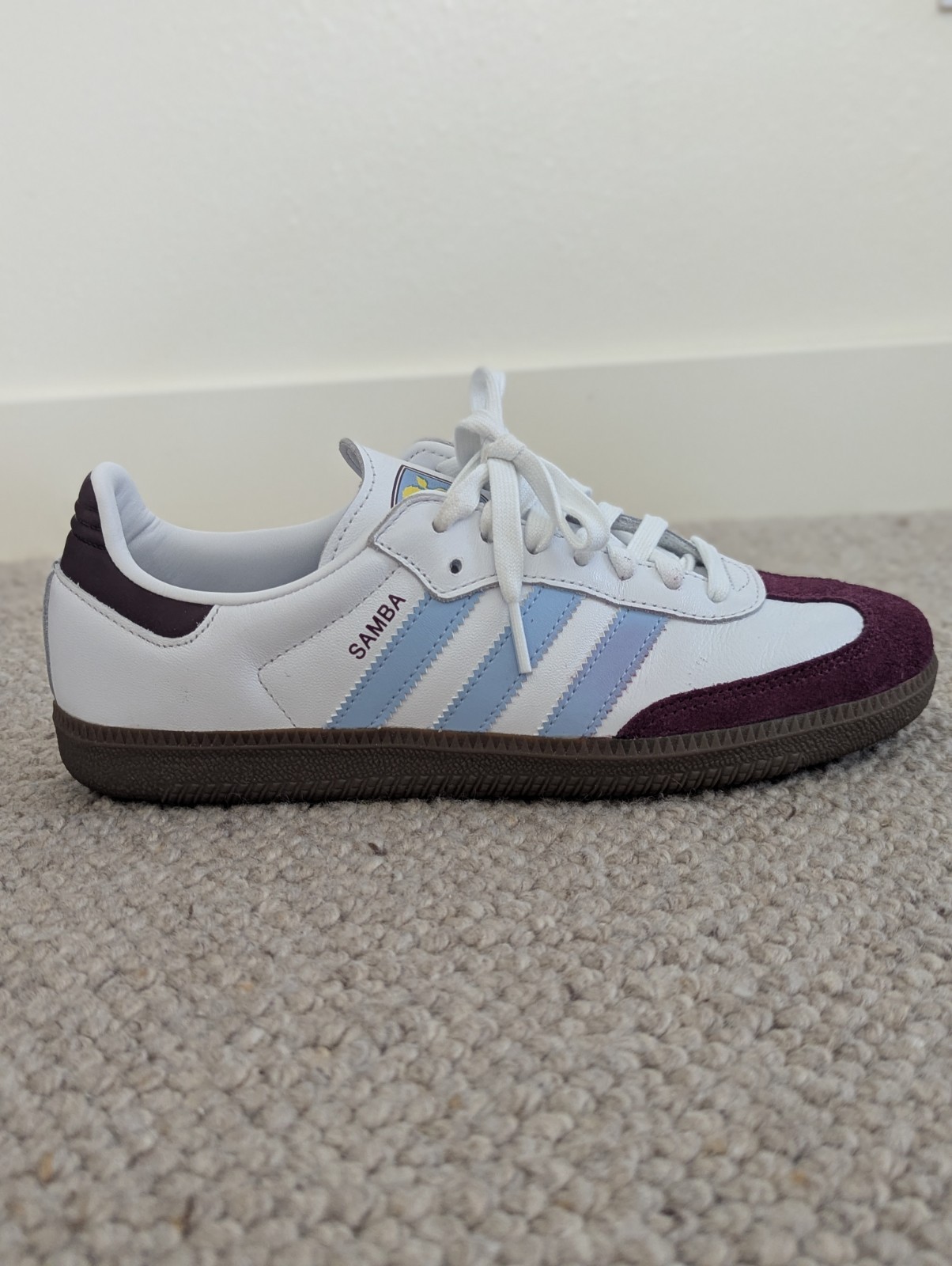 Size 8- Aston Villa FC x adidas Samba Home Kit